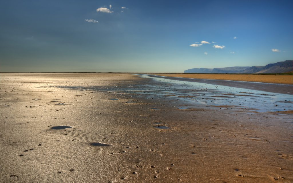 La plage au sable orangé de Rauðisandur