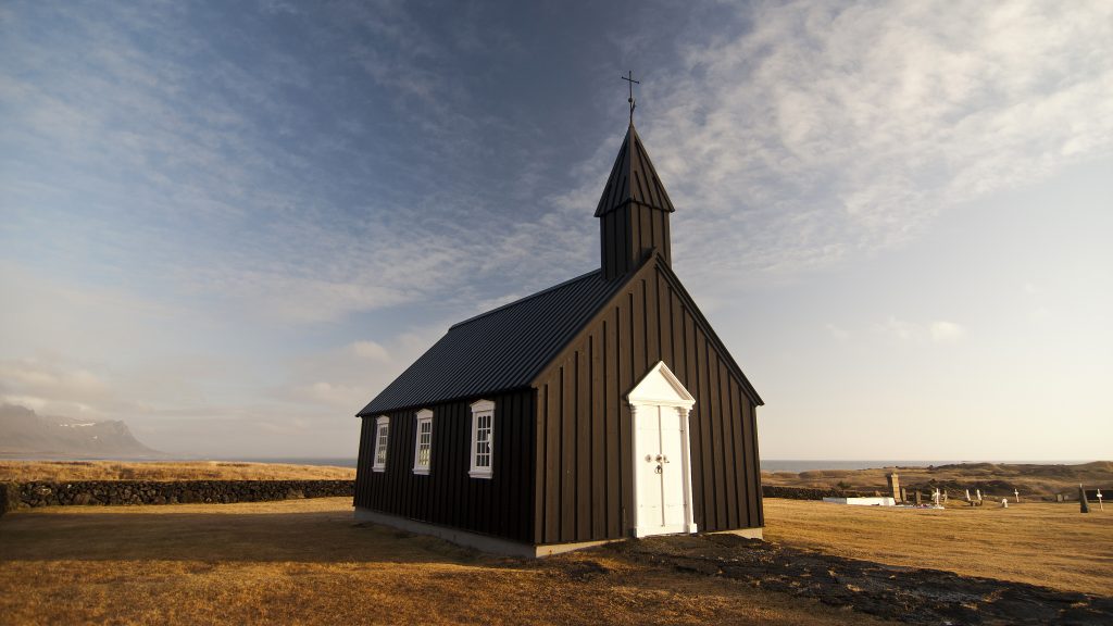 Eglise de Búðir dans la péninsule de snaefellsnes