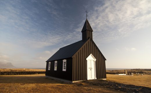 Eglise de Búðir dans la péninsule de snaefellsnes