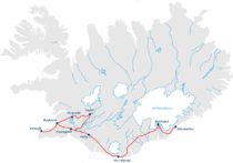 Cascades, geysers et glaciers