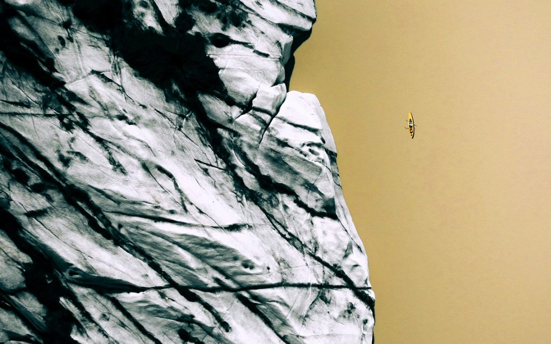 Kayak au Heinabergslón (Vatnajökull)