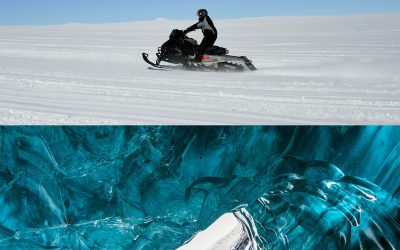 Motoneige & grotte de glace au départ de Reykjavík