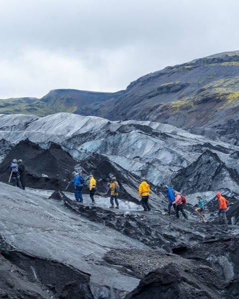 Côte sud accompagné avec marche sur glacier au départ de Reykjavík